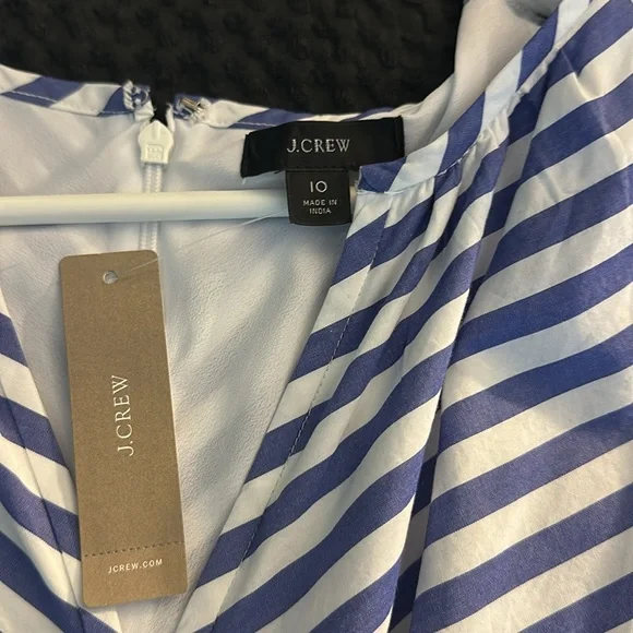 Blue and white striped J Crew size 10 - Picture 3 of 3